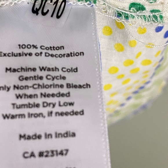 NWT TALBOTS PAISLEY/ FLORAL 💯 COTTON BUTTON DOWN TOP SIZE 2X - Picture 5 of 12